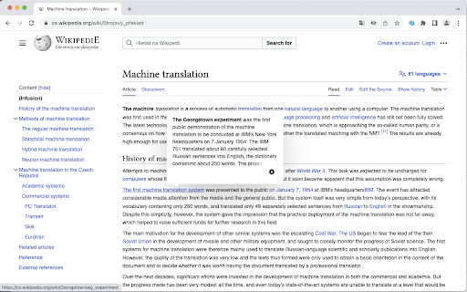 TranslateLocally for Chrome