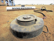 Death trap: A  view of the remote-controlled device used to clear landmines that kill or maim  people  photo: AFP