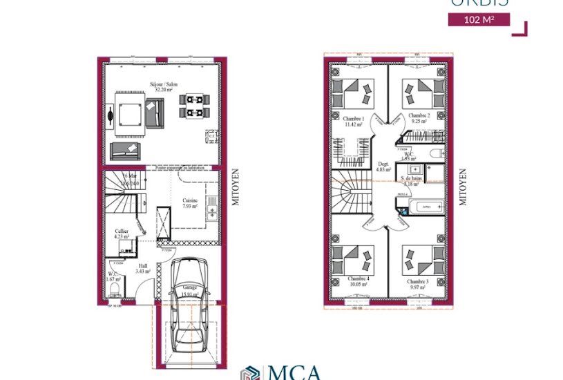  Vente Terrain + Maison - Terrain : 480m² - Maison : 102m² à La Lande-de-Fronsac (33240) 