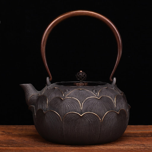 Title 1, Pot Original Uncoated Iron Gilding Tea Set with...