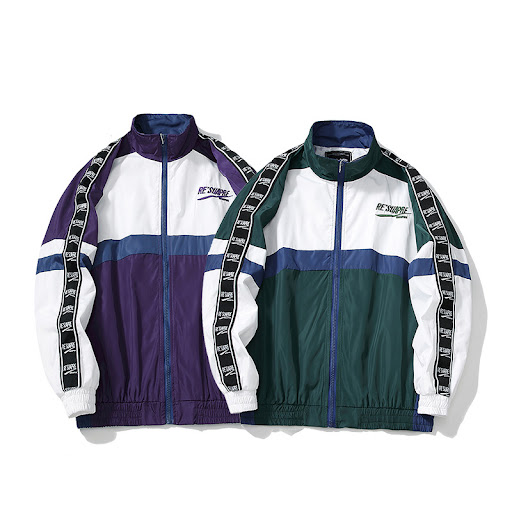 Title 3, Hip-hop String Standard Color Block Jacket – St...