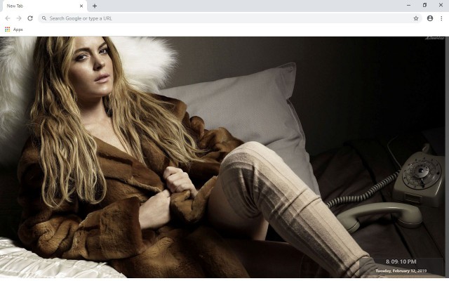 Lindsay Lohan New Tab & Wallpapers Collection