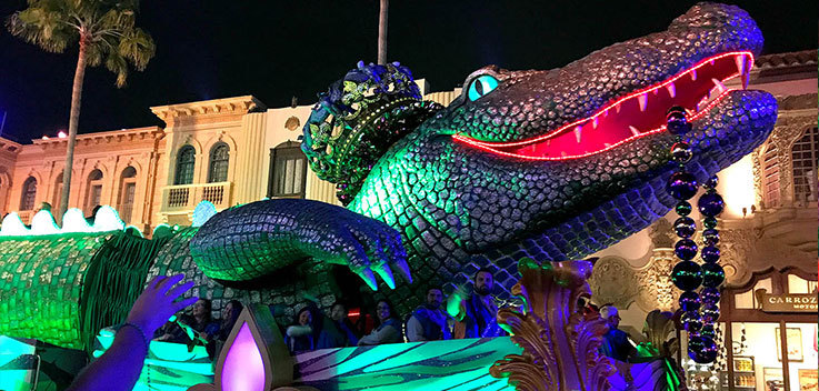 Mardi Gras parade Universal Orlando