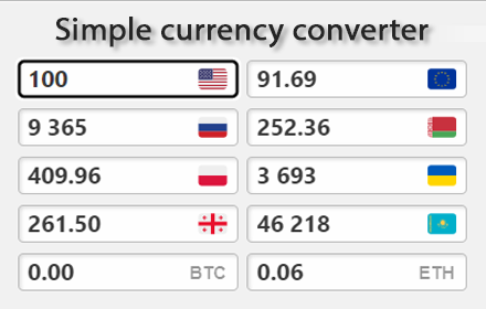 Simple currency converter small promo image