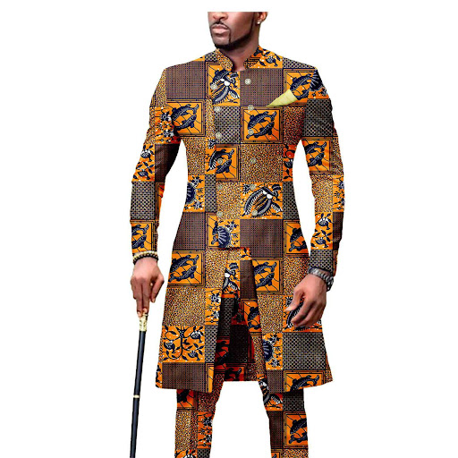 Title 3, African Mens Slim Fashion Two Piece Suit. Mode...
