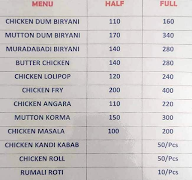 Kohinoor Dum Biryani menu 1