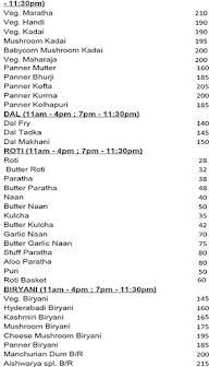 Aishwarya Pure Veg menu 5