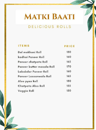 Matki Baati menu 3