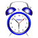 horloge analogique d'alarme icon