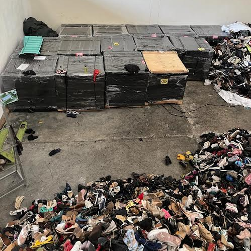 The boxes with fake gold at a store near JKIA on June 12, 2023.