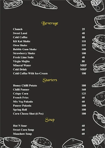 Bhookh Adda menu 