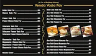 Venda Vada Pav menu 1