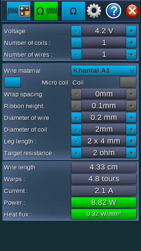 Coil calculator