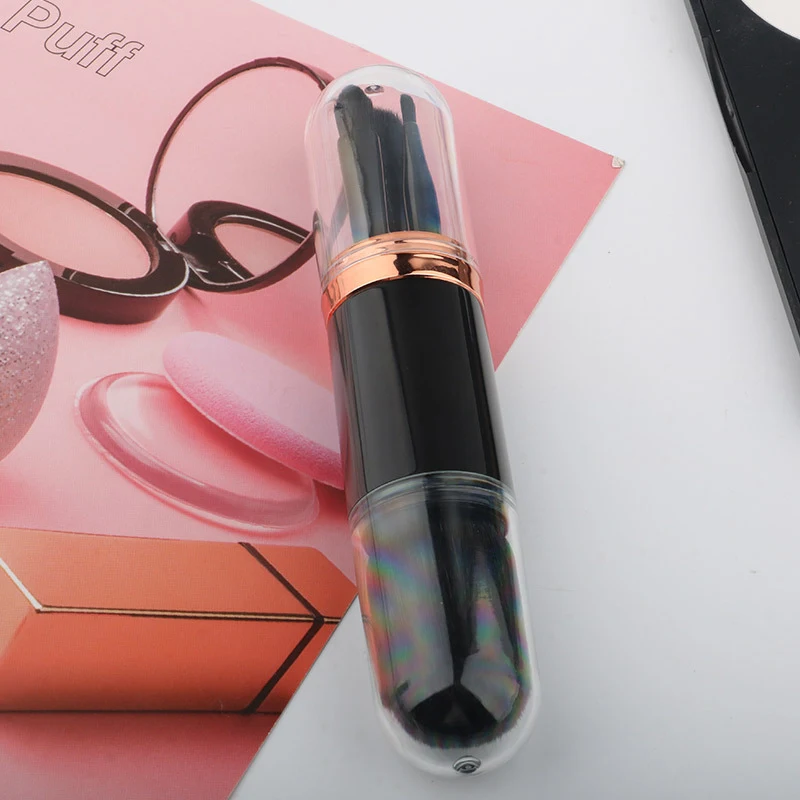 Mini Oogmake-upkwast 4-in-1, Retractil en Draagbaar. Huidtint. Beautytool voor onberispelijke make-up. Perfect voor onderweg of op reis.