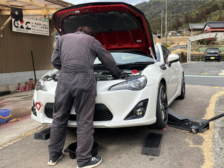 86のオイル交換・高圧洗浄機の洗車・あわあわ洗車・リゾートの香りに関するカスタム事例の投稿画像3枚目