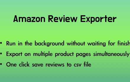 Amazon Review Exporter small promo image