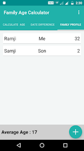 Family Age Calculator - náhled