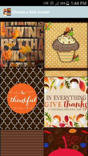 Thanksgiving Lock Screens