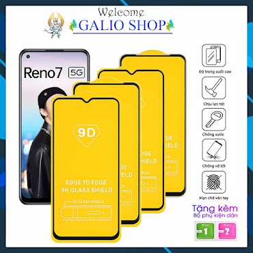 Cường Lực Oppo Reno 7 7Z A77 A57 A95 A96 F9 F11 Pro A3S F7 F5 Reno 2F Reno 8 Reno 4 5 Reno 6Z K3 Realme X Kính [9D]