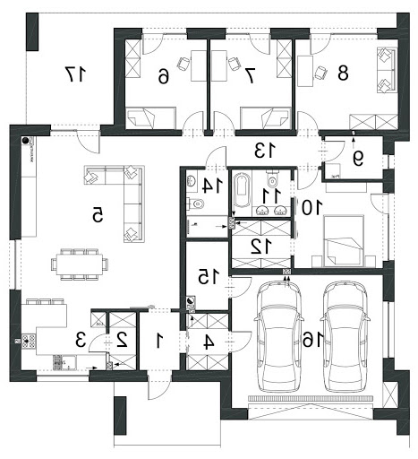 Eksponowany D69 - Rzut parteru