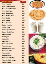 Mama Paratha menu 1