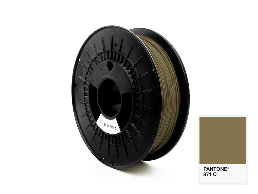 FiberForce Pantone (R) 871 C PLA Filament - 2.85mm (0.75kg)