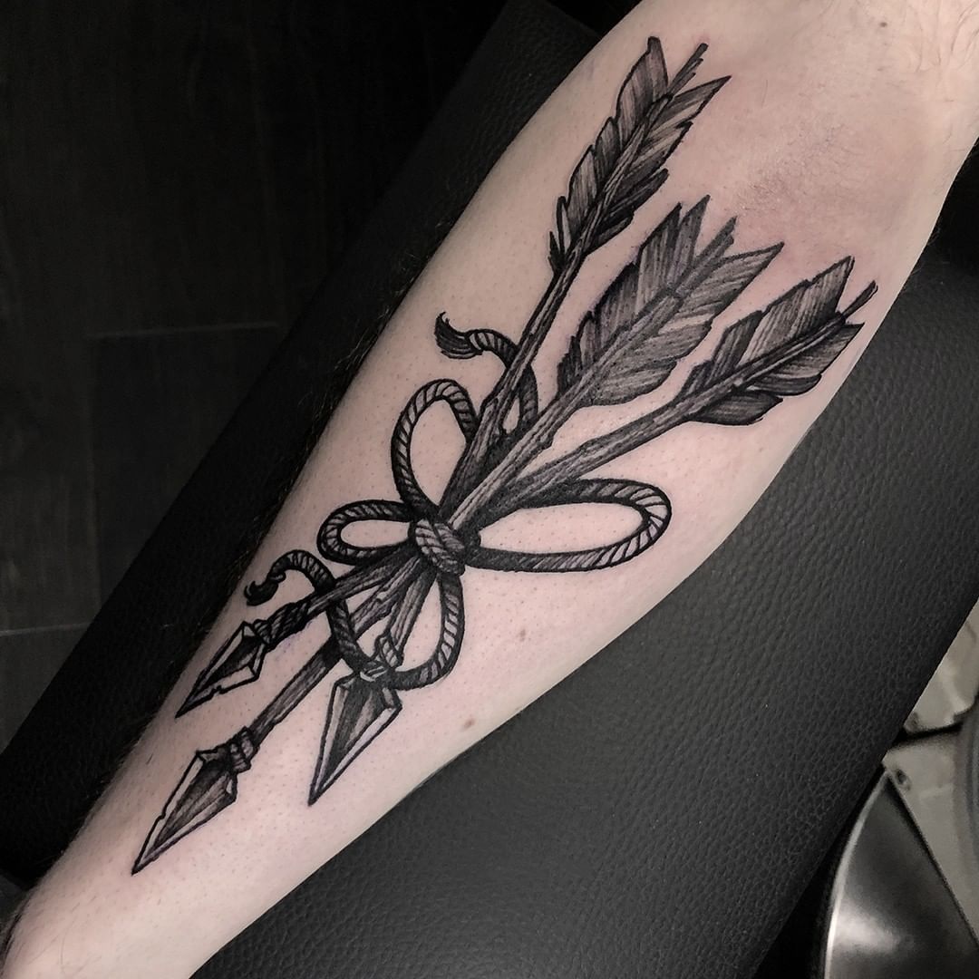 Arrow Half Sleeve Tattoo