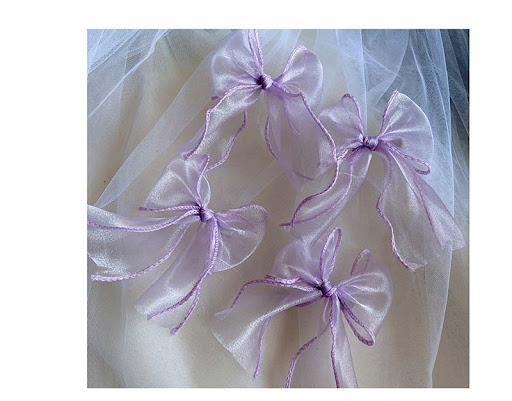 Title 17, Purple Bow Ribbon Braided Headband. Stylish and...