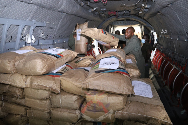 The Kenya Defence Forces (KDF) dispatched several shuttles of assorted humanitarian aid to affected families in Goma Province in the Democratic Republic of Congo (DRC).