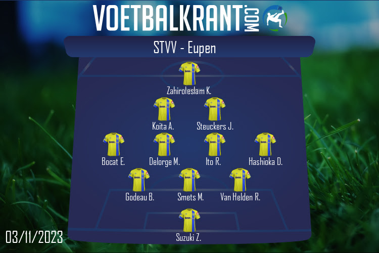 Opstelling STVV | STVV - Eupen (03/11/2023)