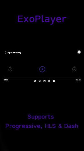 ExoPlayer NetworkStream Progressive, HLS  Dash
