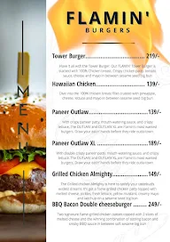 Flamin Burgers menu 2