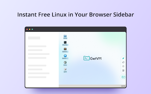 GetVM: Instant Free Linux and IDE Sidebar