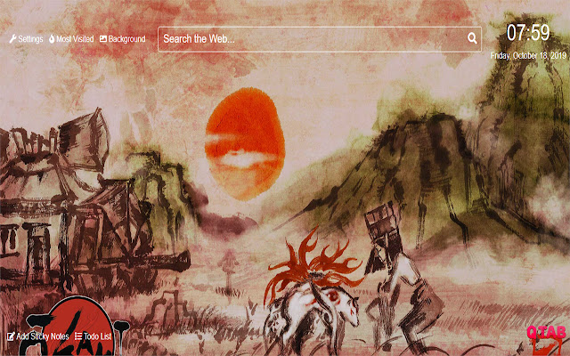 OkamiWallpapersNewTabTheme