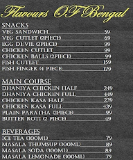 Flavours Of Bengal menu 1