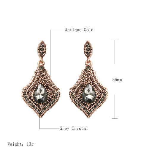 Title 1, Fashionable Temperament Glass Jewelry Earrings,...