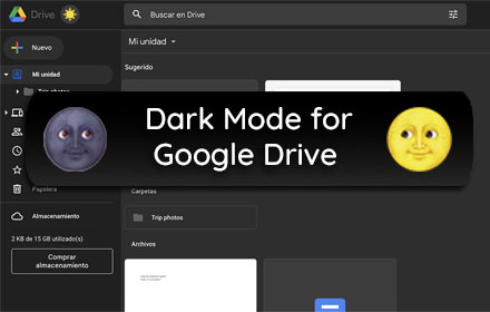 Google Drive Dark Mode small promo image