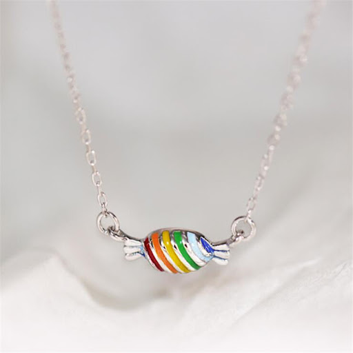 Title 6, Korean Fashion Cute Sweet Rainbow Candy Drop Oi...