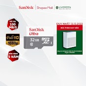 [Mã Elsd15K Giảm Đến 15K] Thẻ Nhớ Microsdhc Sandisk 32Gb Upto 100Mb/S 533X Ultra - Hãng Phân Phối Chính Thức