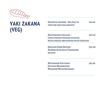 Mizu menu 