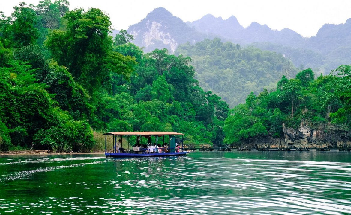 Foreign tourist may take a boat to explore the natural beauty of the area