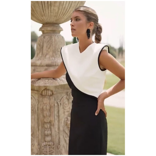 Title 11, Womens Sleeveless Black and White Color Matchi...
