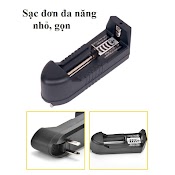 Đốc Sạc Pin Đa Năng, Tự Ngắt Điện Khi Sạc Đầy - Dùng Cho Đèn Pin, Quạt Sạc, V.v... ( Đơn )