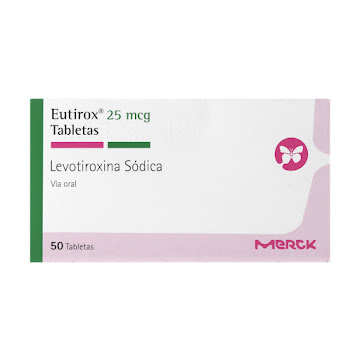 Eutirox Levotiroxina 25 mcg Merck Caja x 50 Tabletas  