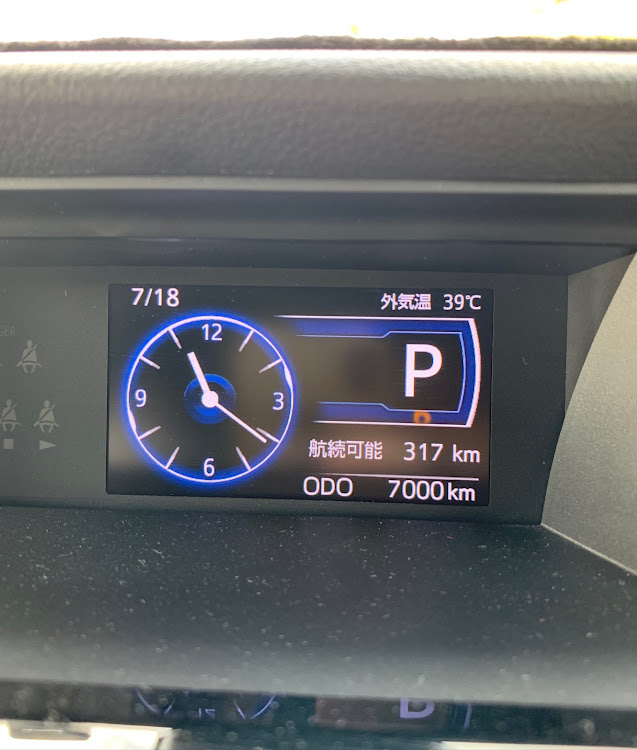 ルーミーカスタムのキリ番・外気温39℃は嘘でしょ😳・下半期もよろしくお願いします🥺・朝ラー🍜に関するカスタム事例の投稿画像1枚目