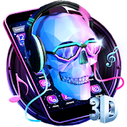 3D DJ Skull & Rock Music Theme  Icon