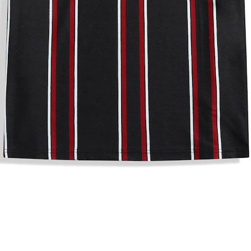 Title 6, Mens summer t-shirt with contrasting vertical ...