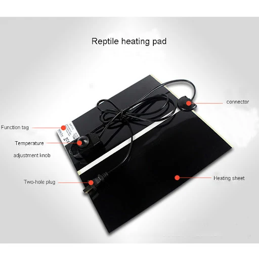 Reptile Heating Pad Adjustable Temperature Controller Incubator Mat Tools Terrarium Reptiles Heat Mat 5-28W Climbing Pet