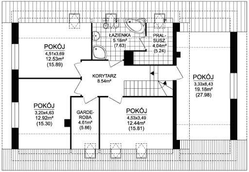 Begonia 2 PS - Rzut poddasza