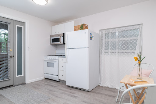 White kitchen with refrigerator and stove - House purchase in Nyack, 2 bedrooms